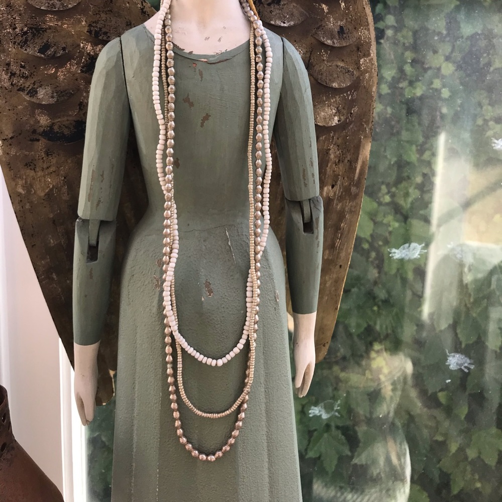 Hobo beads 3 strands a fun combo for summer. Angel also for sale inquire price.